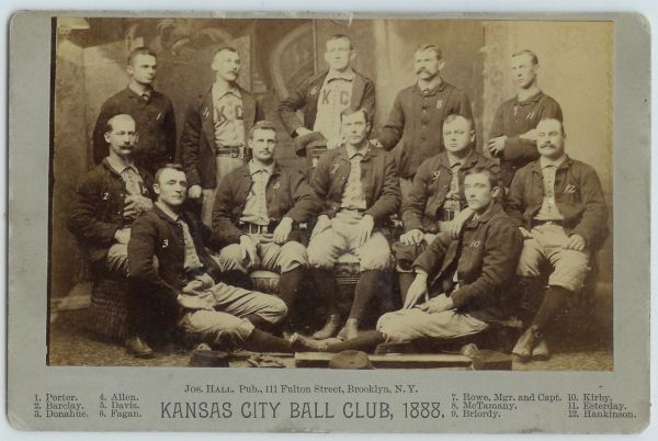 1888 Joseph Hall Kansas City Team Photo